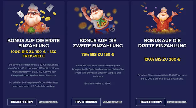 pino bonus für jeden - erfahrungen. sie bekommen bonus für drei einzahlungen.